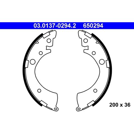 Jeu de mâchoires de frein ATE 03.0137-0294.2 HONDA 43053-S2G-E50 43053-S5A-E50