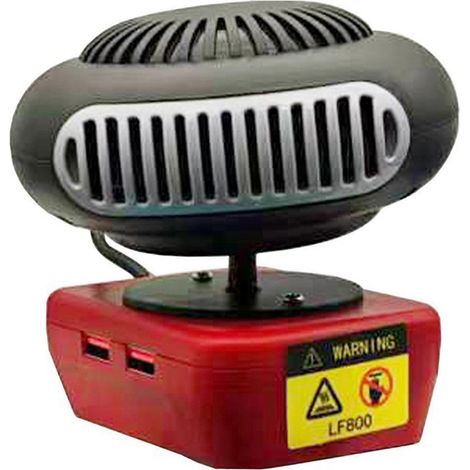 Souffleur d'air chaud électrique portable à double mode et air froid pour outils électriques Milwaukee Li-Ion, pour une utilisation intérieure et extérieure. (1/5)