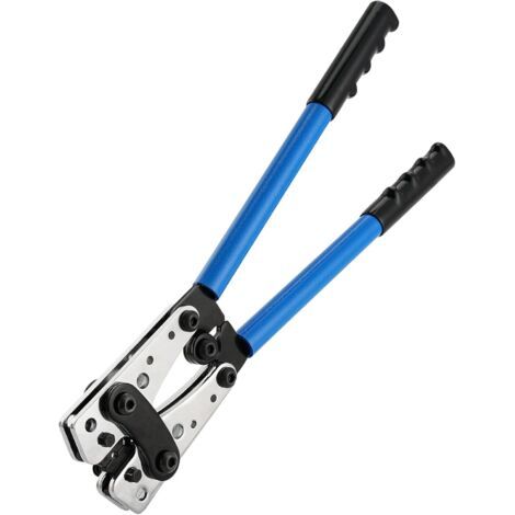 QORVA-Pince à sertir professionnelle pour bornes électriques, pour sertir des fils de 6 à 50 mm² (10-1/0 AWG) (1/5)