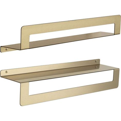Sapho Gedy Cleo - Mensola con portasciugamani da 50 cm, oro opaco 2019885 (1/4)