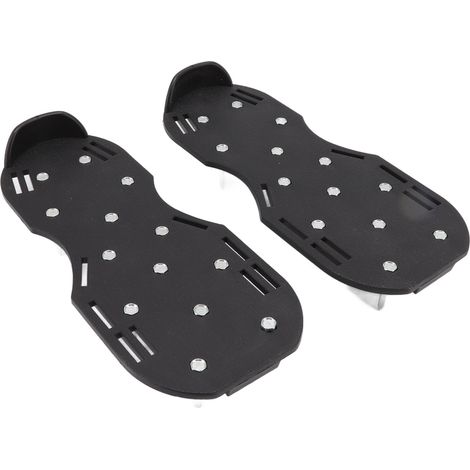 Chaussures aérateur de pelouse, chaussures à pointes pour l'aération du sol, chaussures scarificatrices pour jardin, terrasse, cour et pelouse (1/5)