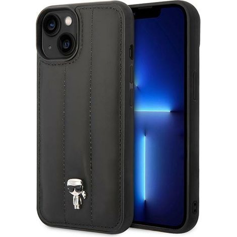 Custodia per iPhone 14 Plus Karl Lagerfeld Quilted Puffy Ikonik Pin (Nero) (1/5)