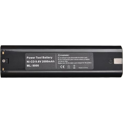 Batterie rechargeable Ni-Cd 9.6V grande capacité 2000mAh pour perceuse Makita, charge rapide (1/5)