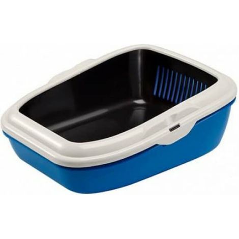 Ferplast Lettiera per Gatti con Setaccio e Cornice Contenitiva, Cassetta igienica per gatto, 55,5 x 43,5 x h 20,5 cm.