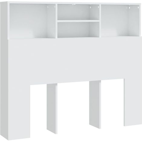 Maison Exclusive - Testiera con Contenitore Bianco 120x19x103,5 cm (1/5)
