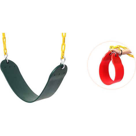 Balançoires robustes avec sièges et accessoires pour aire de jeux, supportant une charge de 300 kg, pour enfants et adultes, idéales pour une utilisation dans un jardin ou une salle de jeux. (1/5)