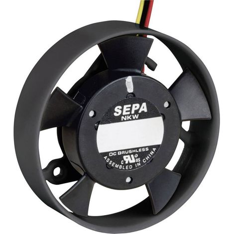 Ventilateur axial 12V/DC 152 l/min – Débit d'air 152 l/min – Dimensions Ø 40 mm x H 10 mm – Protection contre surcharge thermique – Sepa - DC 152 L (1/3)