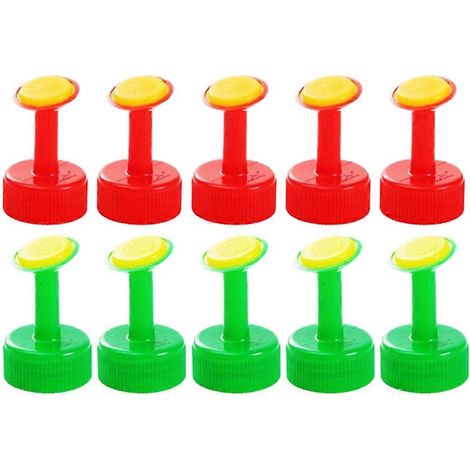 Tête d'arrosage pour usage domestique, 10 bouchons de bouteille en plastique (1/5)