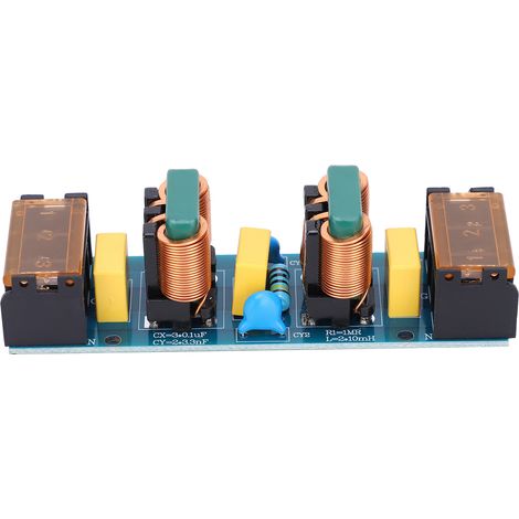 Module de Filtre EMI pour Audio, Purificateur d'Alimentation 50/60Hz, Carte à Piste en Cuivre Épais 25A (1/5)