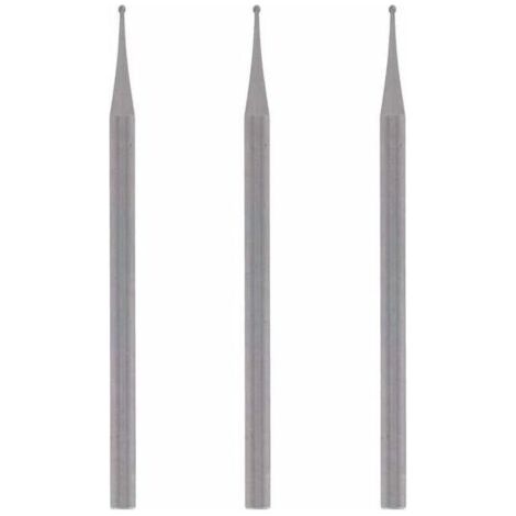 105 Lot de 3 Fraises à Graver, Bout Rond, Ø 0,8mm pour Sculpter et Graver dans le Bois avec Outils Multi-usages--Ternel (1/5)