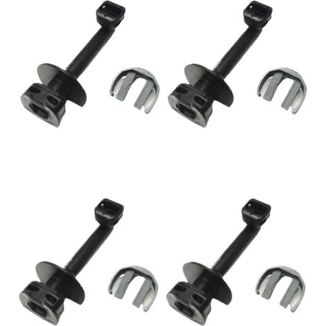 Lot de 2 tuyaux de sortie coudés pour nettoyeur haute pression avec collier de serrage pour Karcher K2, K3, 4.064-047.0, 40640470, 5.064-110.0, 5064110