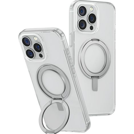 Custodia UNIQ Swivix per iPhone 16 Pro Max con supporto girevole a 360°, trasparente. (1/5)