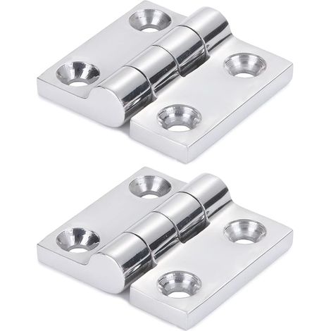 Stainless Steel Door Hinge Mirror Polished Door Hinges for Marine Boat SUS316 50mm x 50mm 2pcs (1/5)