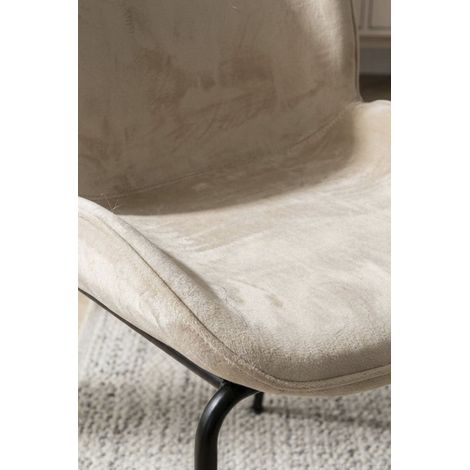 Sillas Comedor - Silla Bille Black Terciopelo - Beige (1/5)