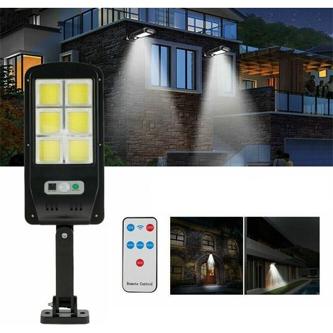 Faro lampione stradale pannello solare fotovoltaico sensore 120 LED COB 5195/177 (1/4)