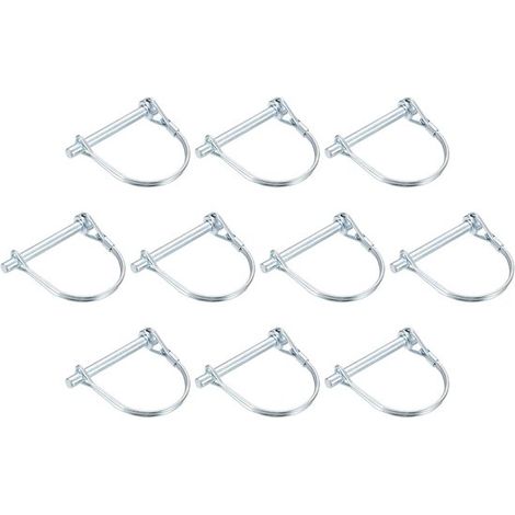 Lot de 10 goupilles d'attelage – 6 mm – Longueur 55 mm – Pour remorques, bateaux, camions – Usage agricole (1/5)