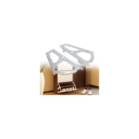 2 Pcs En Acier Inoxydable Meubles Charnière Chaussures Tiroir Cabinet Charnières Turing Rack Raccords De Remplacement Pour Cuisine Salon(Une seule co- Crezuo (1/4)