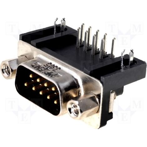 Conector Sub-D 9pin Macho Cto.Impreso
