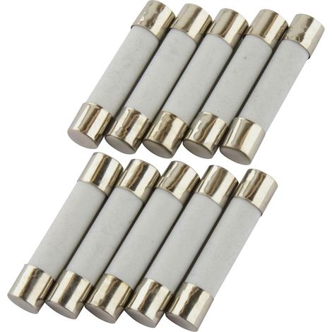 10er-Packung 10A Keramiksicherungen, 6 x 30 mm, 250 V Glassicherungen