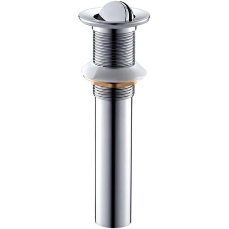 Accessoires de salle de bain Bonde supérieure Bonde de lavabo chromée Filtre de vidange d'évier Flip (1/4)