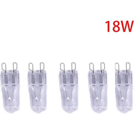 Lot de 5 ampoules LED G9 220V 18W 28W 33W 35W (équivalent halogène 18W ultra-lumineux) (1/5)