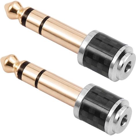 6,35-mm-Klinkenstecker auf 3,5-mm-Klinkenbuchse Mini-Audio-Adapter (1/5)