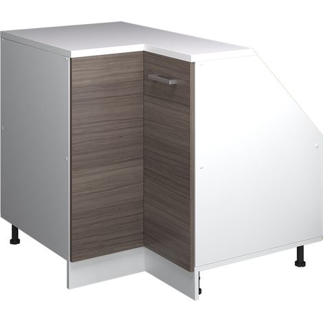 Meuble de cuisine d'angle pour combles R-Line, Gris noble, 75.6cm 1 porte, 60 cm de profondeur, Vicco (1/5)
