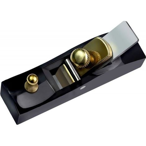 1 Mini rabot, lame 0,35 cm, acier, compact 8,1 cm, poignée ergonomique, travail du bois (1/5)