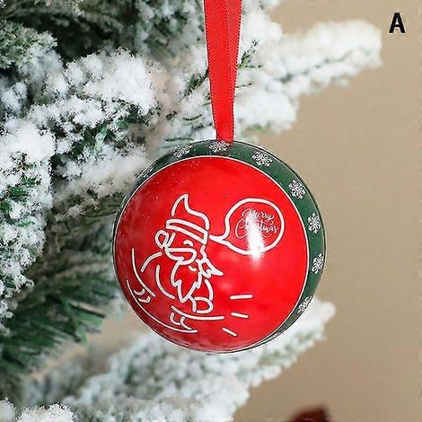 Pendentif de Noël rétro en fer, style antique, Père Noël et avion, décoration à suspendre au sapin, ornements, décoration de fête A3 (1/5)