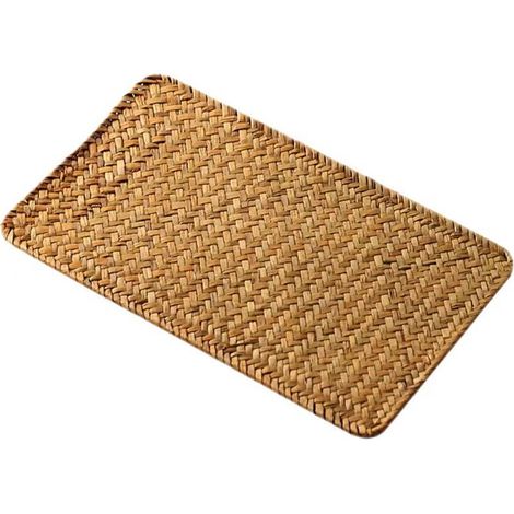 Geflochtene Tischdecke im japanischen Stil, strapazierfähig für Besteck, schickes Design für Esstisch, Küche und Restaurant.