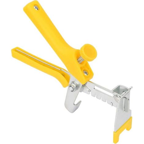 Pince nivellement carrelage – jaune – système mise à niveau – localisateur tuiles (1/4)