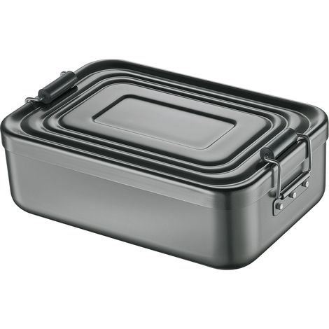 Kuchenprofi Lunchbox, 18 x 12 x 6 cm, grau (1/3)