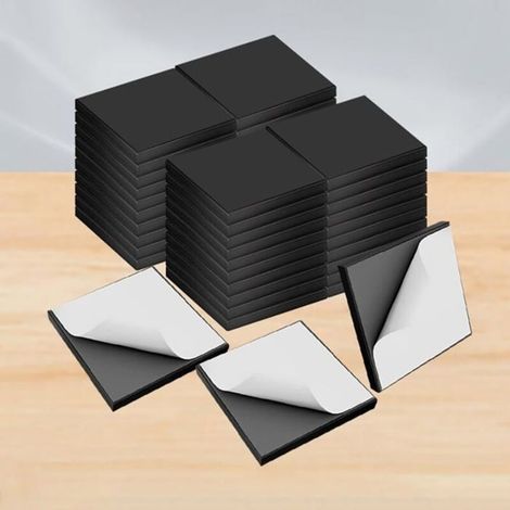 100 aimants autocollants puissants pour tableau magnétique,aimants à coller, aimants plats pour tableau magnétique,réfrigérateur (1/4)
