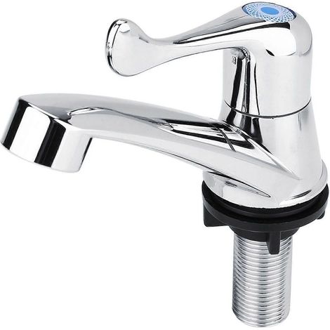 Robinet Eau Froide - Raccord Fileté G1/2 - Pour Lavabo Salle De Bain Cuisine - ABS - 1 Pièce (1/5)