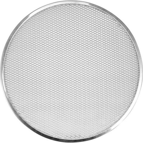 Grille À Pizza - Aluminium - Diamètre 400 mm - Maille 4x5 mm - Épaisseur 1 mm - Pour Cuisson Uniforme (1/3)
