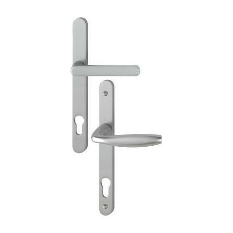 Poignées de porte sur plaque étroite à saillie réduite - NEW YORK - Argent 70 7 mm Argent 70 (1/3)