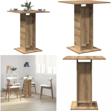 vidaXL Bistrotisch Artisan-Eiche 60x60x75 cm Holzwerkstoff (1/5)