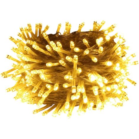 Guirlande lumineuse de Noël blanc chaud, 8 positions, 100 m, 600 lumières de Noël LED (1/5)