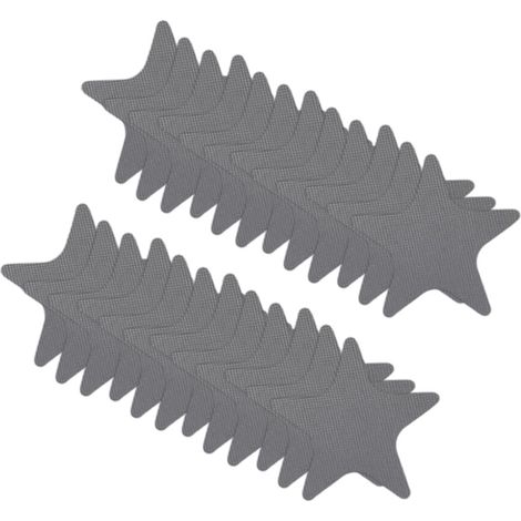 Strisce adesive antiscivolo - Grigio, 24 pezzi