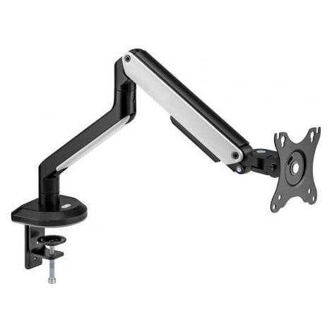 AISENS - SOPORTE DE MESA RGB GAMING CONTRAPESO GIRATORIO E INCLINABLE PARA MONITOR/TV 9KG (3 PIVOTES, 1 BRAZO) DE 17-32, NEGRO-BLANCO (1/2)