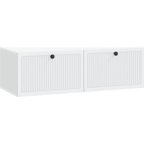 Wall-Mounted TV Cabinet White 98 x 41 x 30 cm Engineered Wood vidaXL