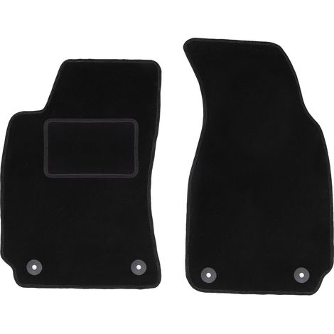 Alfombrillas delanteras para Skoda Superb I sedán (2001-2008) negras (1/5)