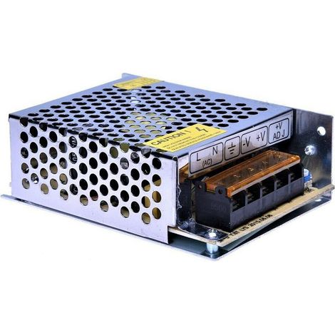 Alimentatore Stabilizzato 24V 2A 48W Adattatore Strisce Led Regolatore Tensione