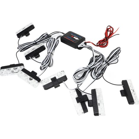 12V-Notleuchten für Autos, 24 helle LEDs, IP67 wasserdicht, 6000K, universell für LKWs, ATVs und UTVs (1/5)