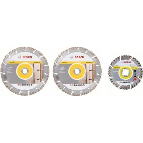Bosch Pro Universal kit discos de diamante plateado 230mm
