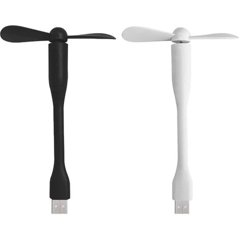 Ventilatori USB, ventilatore piccolo, ventilatore USB piccolo, confezione da 2 ventilatori USB portatili, ventilatore USB regolabile a 360°, ventilatore silenzioso, ventilatore tascabile USB portatile