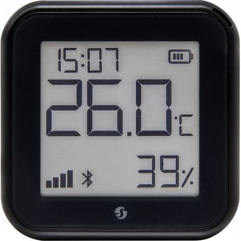 SHELLY WLAN-Temperatur- u. Feuchtigkeitssensor Plus H&T Gen. 3, BT, schwarz (1/7)