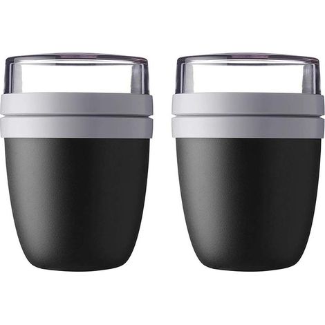 Mug à emporter 2 pièces (noir)-Fei Yu (1/2)