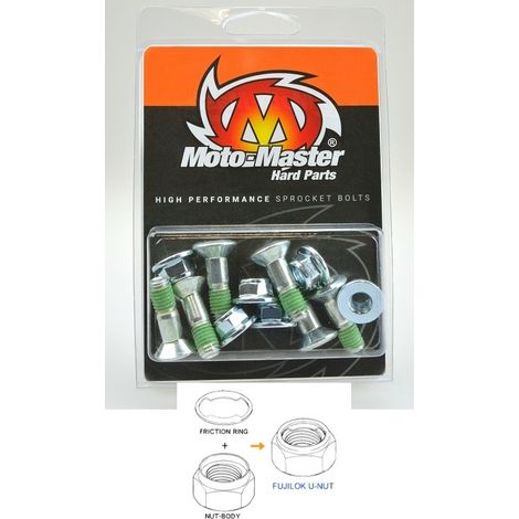 Vis Torx M8x26 mm, 6 pièces, écrou en U Fujilok pour KTM Husqvarna Beta