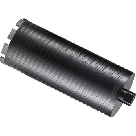 Foret à carotter diamanté 10,8 cm pour briques et béton, utilisation à sec ou à l'eau, profondeur 24,1 cm, avec adaptateur. (1/5)